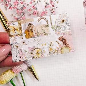 SCHEDA DI GIORNALE / Planner Deco Quote / Minimalista / Segnalibro / Segnapagina Planner / Citazione motivazionale / Tasca personale Mm A5 A6 B6 /