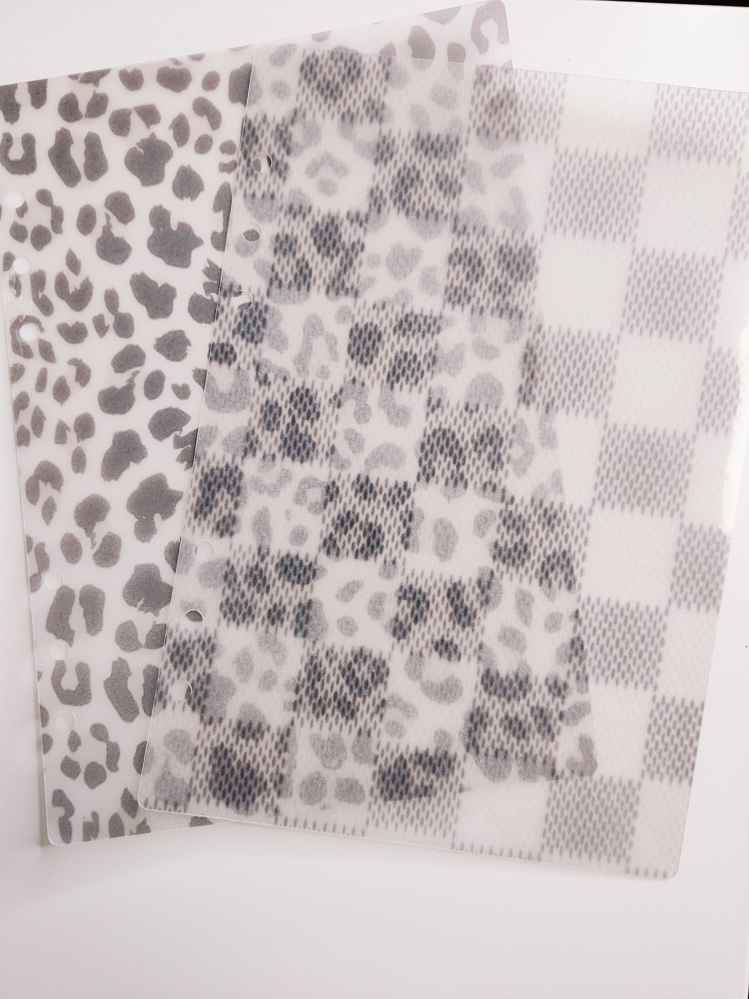 Leopard Print Laminated Vellum Dashboard for Any Planner Size Etsy