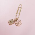 Pink Lux Perfume Charm Paper Clip | Gold | Pink| | Planner Decor | Elegant Touch  | product logo