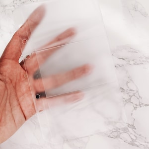 Pochette en plastique pour cartes dépolies, MM/taille personnelle Agenda, argent liquide et budget, enveloppes/poches pour dollars ou euros pour la budgétisation