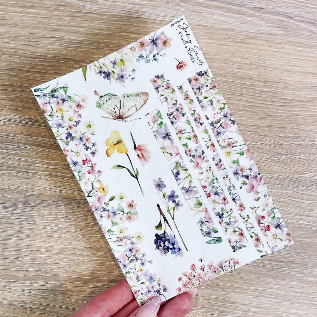PLANNER STICKERS | Spring Sounds | Planner Deco Washi Tape | Gm | A5 A6 ...