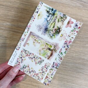 PEGATINAS PARA PLANIFICADORAS / Sonidos de primavera / Planificador con cinta washi decorativa / Gm / A5 A6 Personal Pocket / Media carta Mini y Classic cozy vibes MAR24 -11