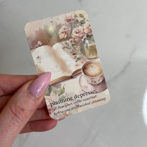 TIJDSCHRIFTKAART | Pandepresso | Minimalistisch | Bladwijzer | Paginamarkering planner | Motiverende quote | Persoonlijk A5 A6-zakje | Hobonichi
