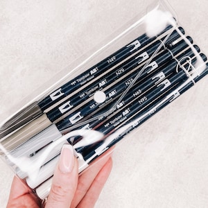 PENCIL CASE | Clear Pouch | Functional | Stationary Storage | Gm Mm | A5 A6 B6 Personal Pocket | HP Half Letter Mini & Classic | Clear pvc