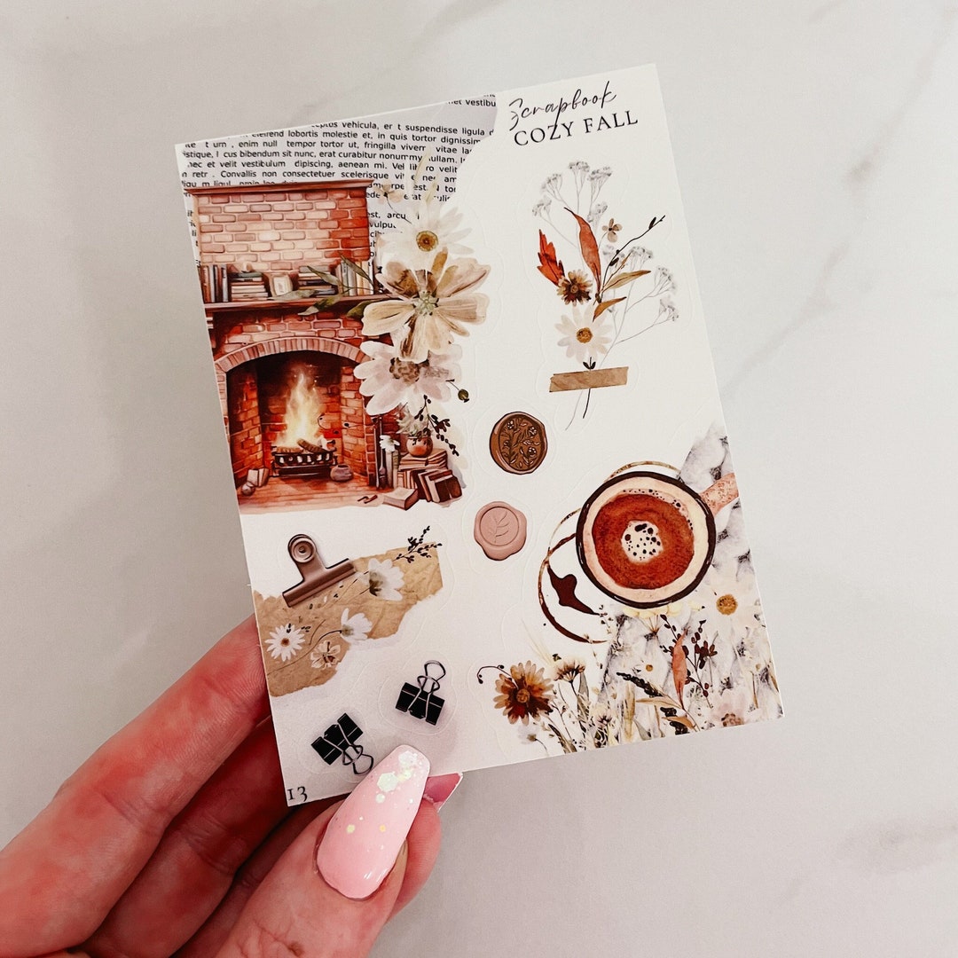 PLANNER STICKERS Cozy Autumn 13 Planner Deco Stickers Gm - Etsy