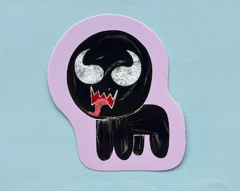 Venom Austism Creature , 90mm Vinyl Sticker