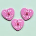 Simp Alert , Heart Shaped Badge - Etsy