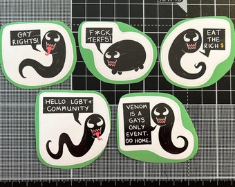 Venom Noodle Hot Takes - PART 1 - INDIVIDUAL Stickers - Symbrock - Veddie