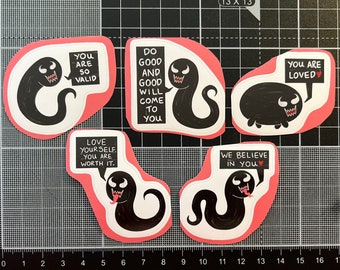 The Venom Noodle of Positivity - INDIVIDUAL Stickers - Symbrock - Veddie