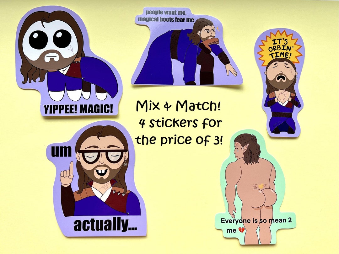 Mix & Match 4 Stickers for the Price of 3 Extremely Silly BG3 90mm ...