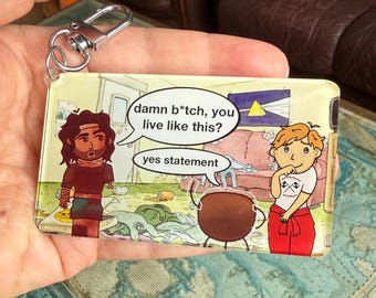 damn bitch you live like this , Bloodymary Double Sided Acrylic Keychain , Project Hail Mary x Iron Lung