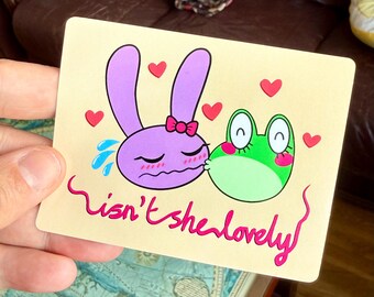 isn't she lovely , The Amazing Digital Circus 90mm Vinyl Sticker , RibbitRabbit