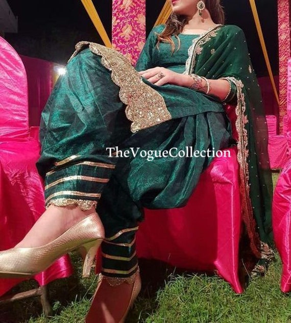 heavy salwar suits for wedding