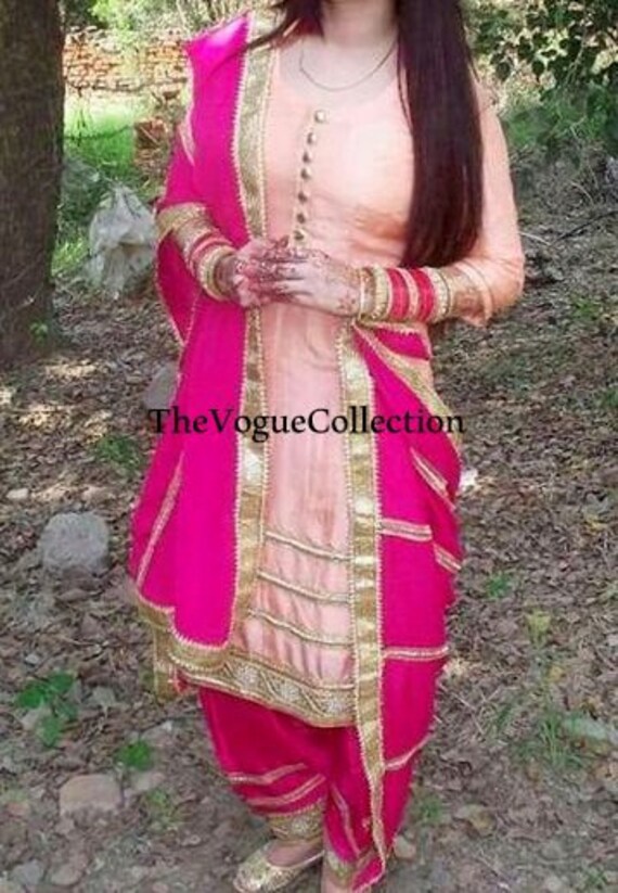 pink suit salwar