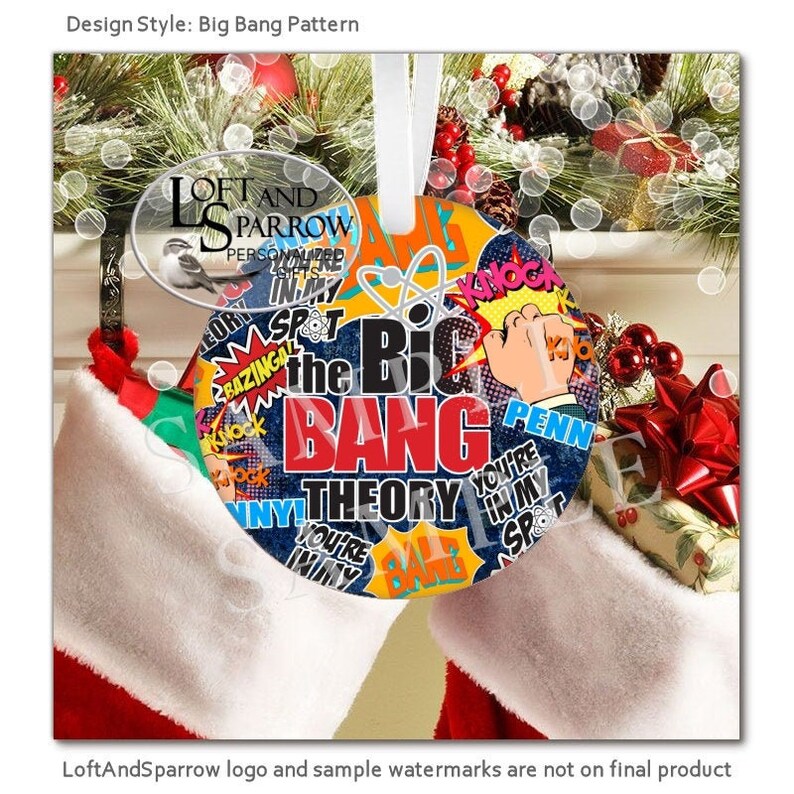 Big Bang Theory Christmas Ornament Sheldon Penny Christmas Etsy