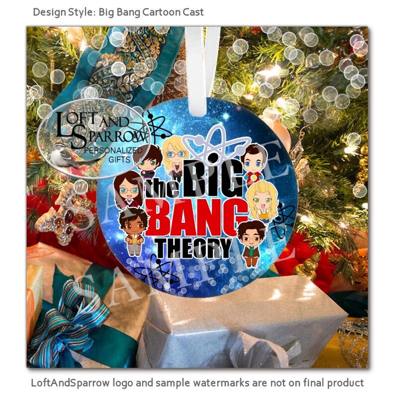 Big Bang Theory Christmas Ornament Sheldon Penny Christmas Etsy