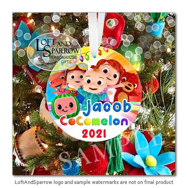 Christmas Ornament 2021 Personalized Childrens Etsy
