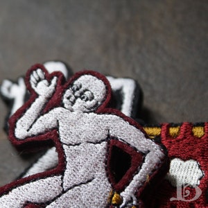 Broche de la trompette-cul Rouge