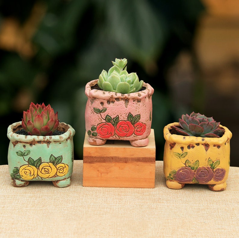Small Plant PotsCeramic Plant PotsSucculent PotCeramic Planter PotSucculent PlanterPlant PotsPottery PotClay PotP34