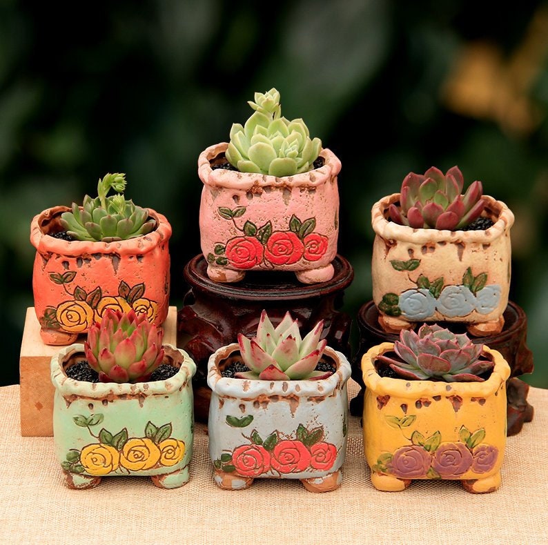 Small Plant PotsCeramic Plant PotsSucculent PotCeramic Planter PotSucculent PlanterPlant PotsPottery PotClay PotP34