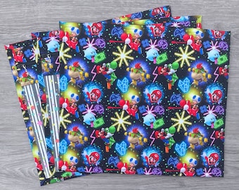 Project bag for cross stitch, needlepoint, embroidery, vinyl front storage bag, organizer