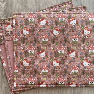 Project bag for cross stitch, needlepoint, embroidery, vinyl front storage bag, organizer