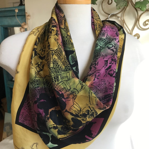 Rare George Bernard Shaw Festival Silk Scarf View 2