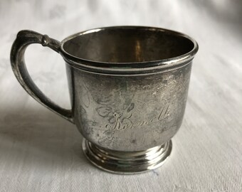 Antique Victorian Sterling Silver Baby Cup