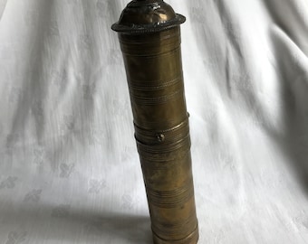 Antique Traditional Turkish Brass Coffee Grinder, c.1910