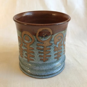 Vintage Mid-Century Modern Studio Pottery Pot by Judith Wilkins image 1