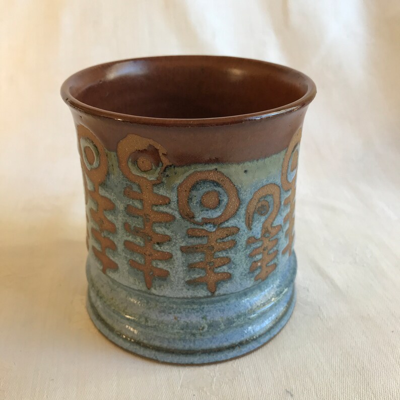 Vintage Mid-Century Modern Studio Pottery Pot by Judith Wilkins image 2