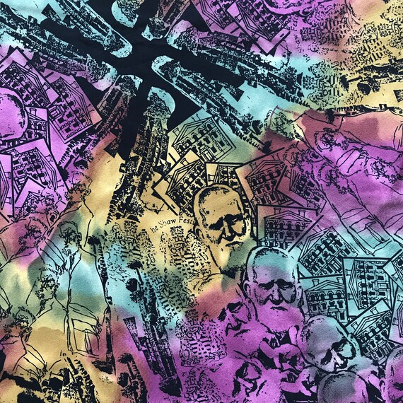 Rare George Bernard Shaw Festival Silk Scarf View 4