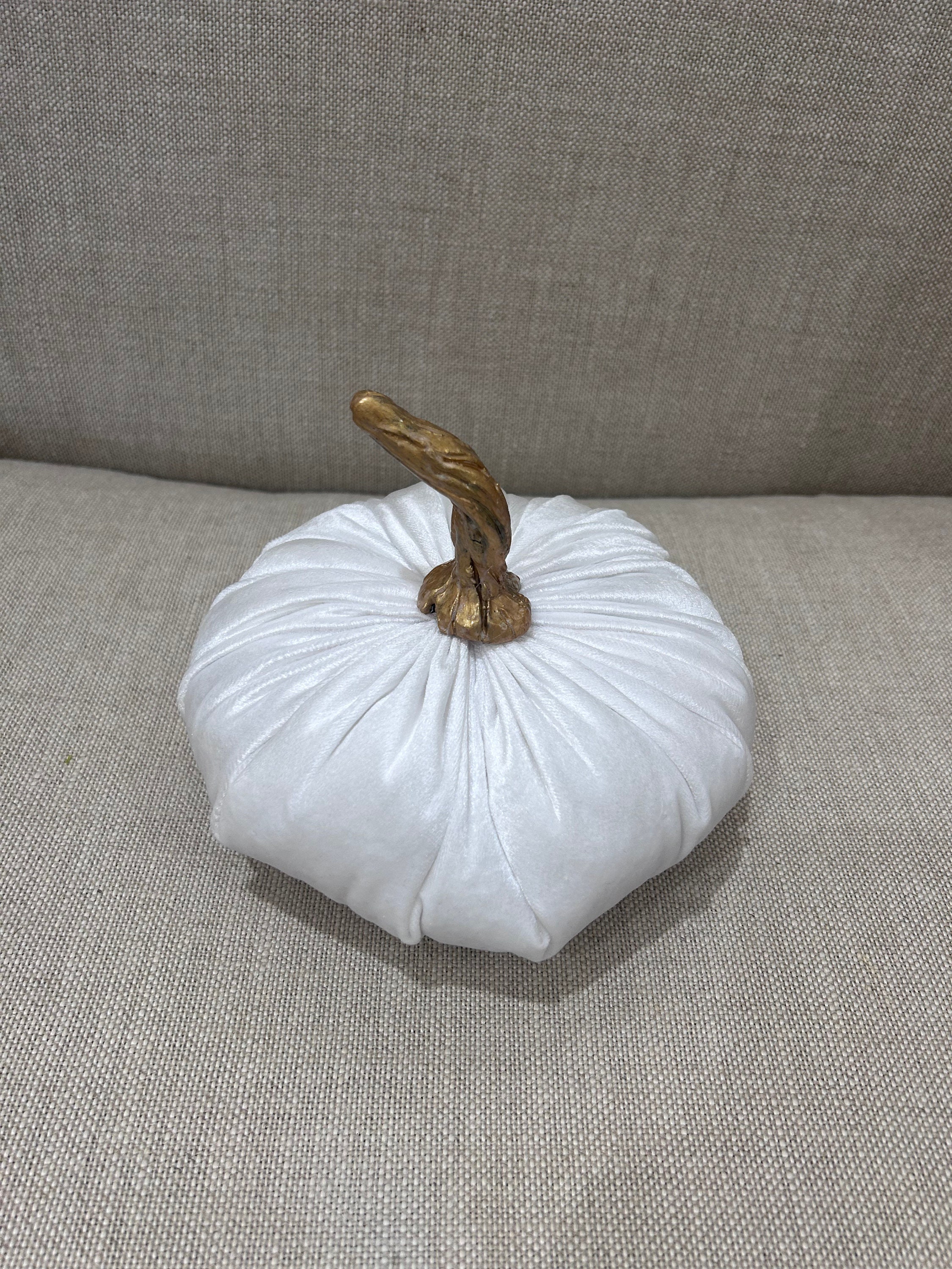Velvet Pumpkins “white” - Etsy
