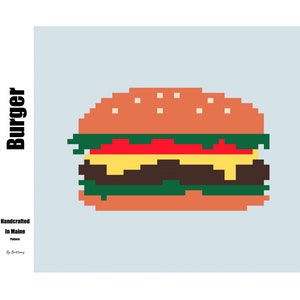 Burger C2C Crochet Blanket Graphgan Pattern