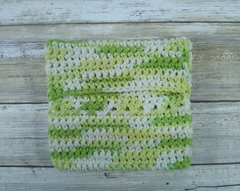 Handcrafted Crochet Wallet - Limeade