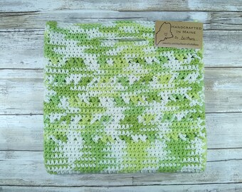 Handcrafted Crochet Medium Tote Bag - Limeade