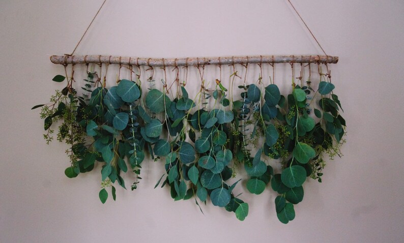 Fresh Real Eucalyptus Eucalyptus Wall Hanging Boho