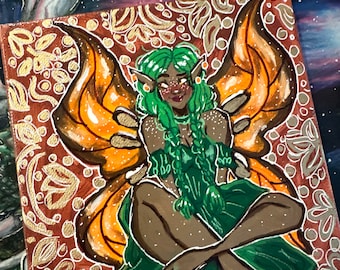 Original Fairy Painting - Zehara