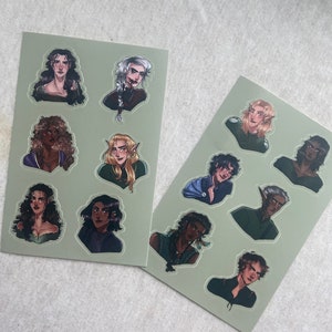 Throne Of Glass Sticker Sheets