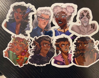 Vox Machina Stickers