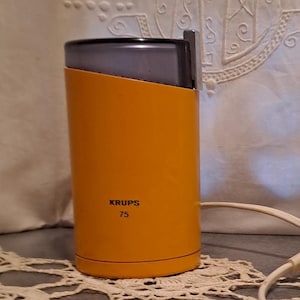 Mixer café KRUPS électrique 1970 orange Germany / électro ménager vintage décoration  / Mixer à café électrique fabrication Allemande