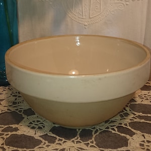 Salad bowl Gres Provence France Faience XX / Made in France Tableware vintage kitchen decoration / Round salad bowl Stoneware Pearl gray N 20