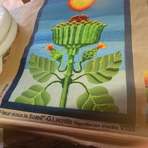 DMC Tapestry Canvas Made in France / Creative hobbies / handmade / to finish with a needle yourself model V 153 Flower under the Sun