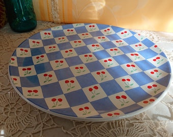 GENEVIEVE LETHU 4枚　フランス GENEVIEVE LETHU Blue Porcelain Tart Dish Paris France 1993
