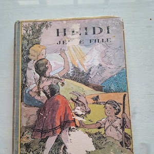 Heidi Children&#39;s Books Flammarion Bibliothèque France 1936 / children&#39;s book collection &quot;Heidi young girl&quot; ideal gift 7/10 years old