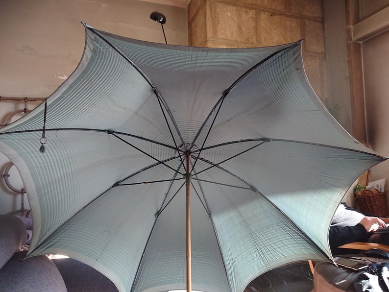 Umbrella umbrella Women's France Nylon XIX / Women's Fashion accessory / Luxury and elegance / umbrella umbrella umbrella English green color image 6