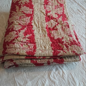 Boutis Plaid Provence Bedspread France XIX / bedroom decoration / Shabby / handmade / large Boutis to restore double-sided hand-stitched