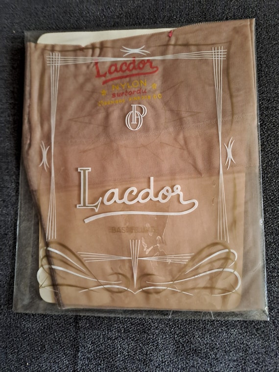 LAC DOR Luxury Women's Nylon Stockings 1950 Franc… - image 1