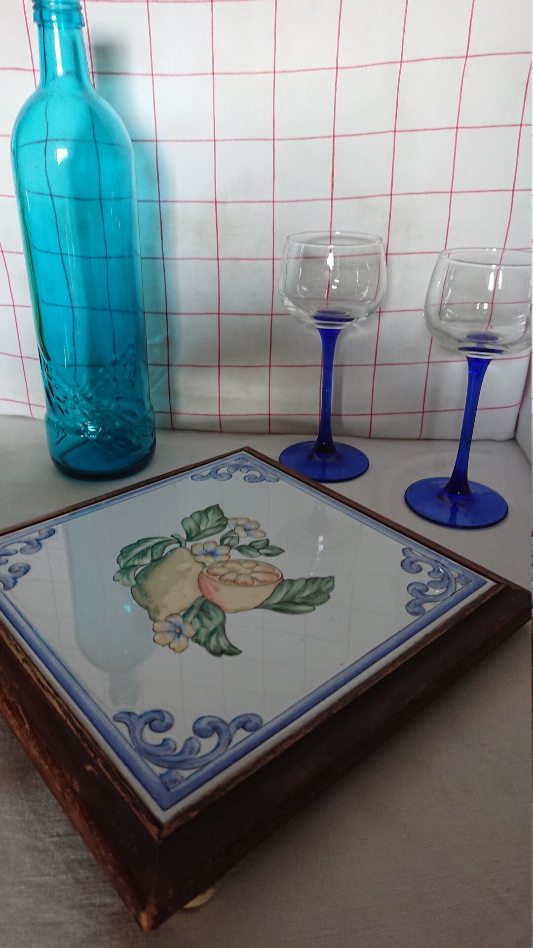 Earthenware Trivet ITALY 2000 / Folk Art / Tableware / Kitchen ...