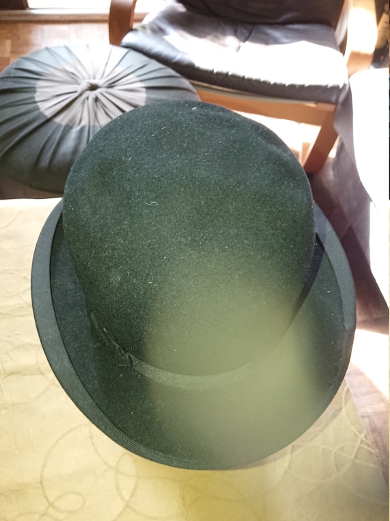 Mens green bowler hat hotsell